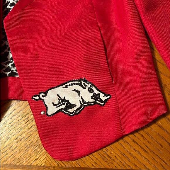 Game day couture Red Blazer with Arkansas Razorback size small - Picture 2 of 10